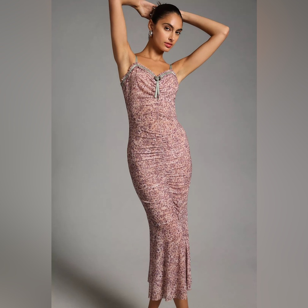 By Anthropologie Sheer Mesh Dress